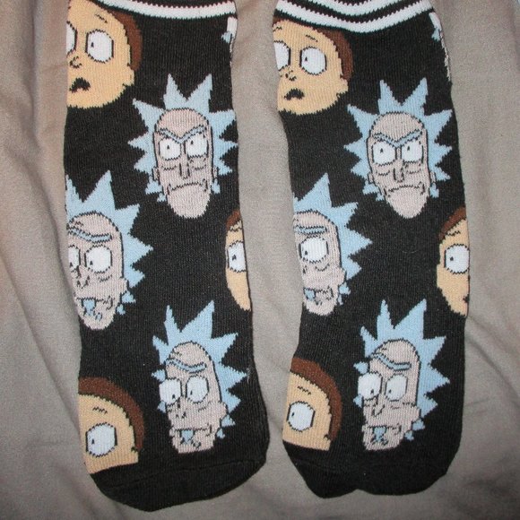 12 Days of Socks Rick & Morty Adult Swim Mens' Crew and Low Profile NEW Unworn - Picture 5 of 14